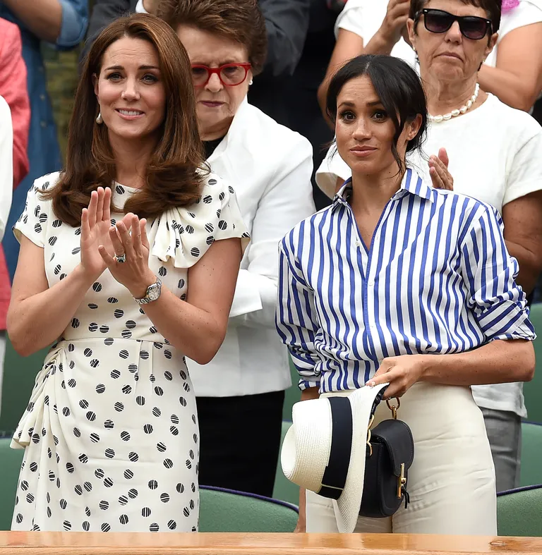 Cambridge'i hertsoginna Catherine (vasakul) ja Sussexi hertsoginna Meghan