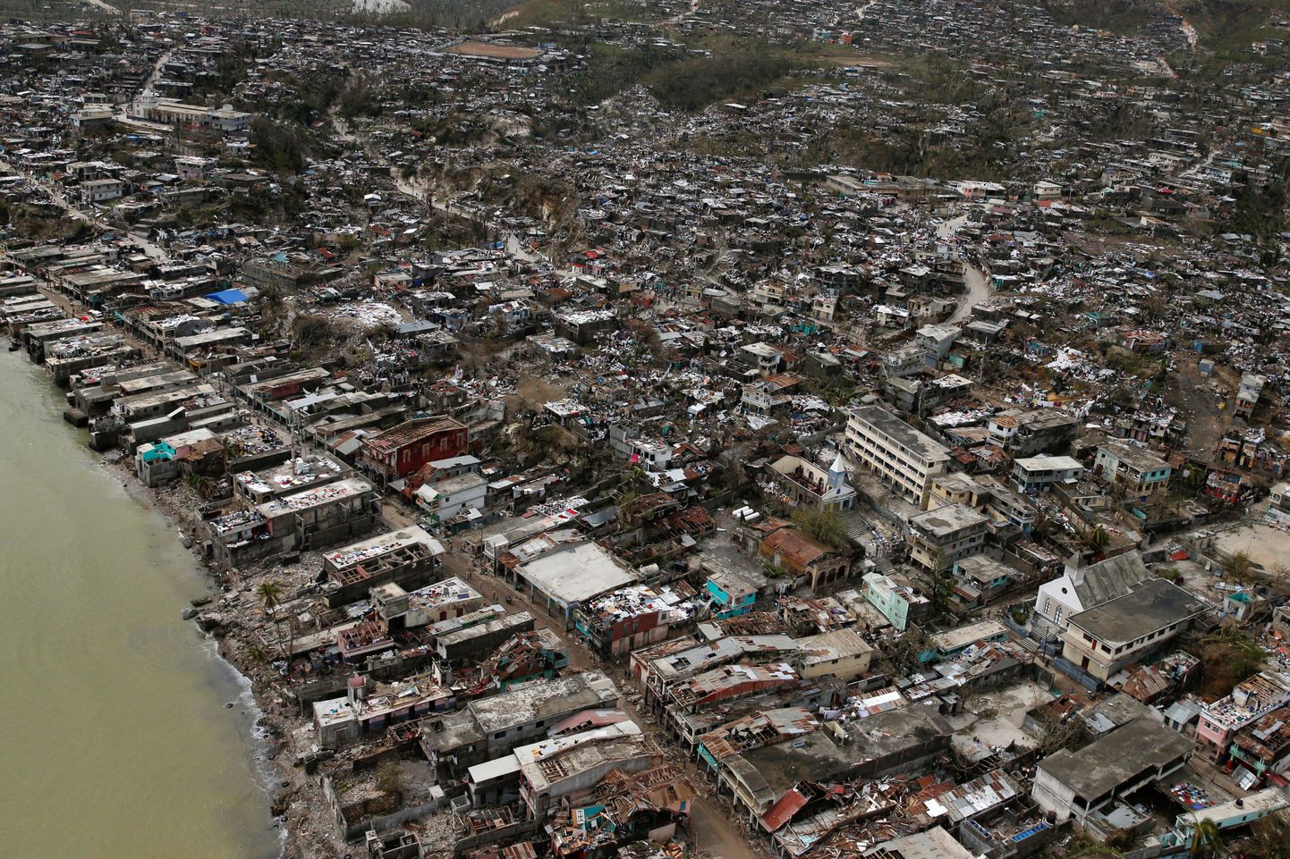 Hävinenud majad Haitil.