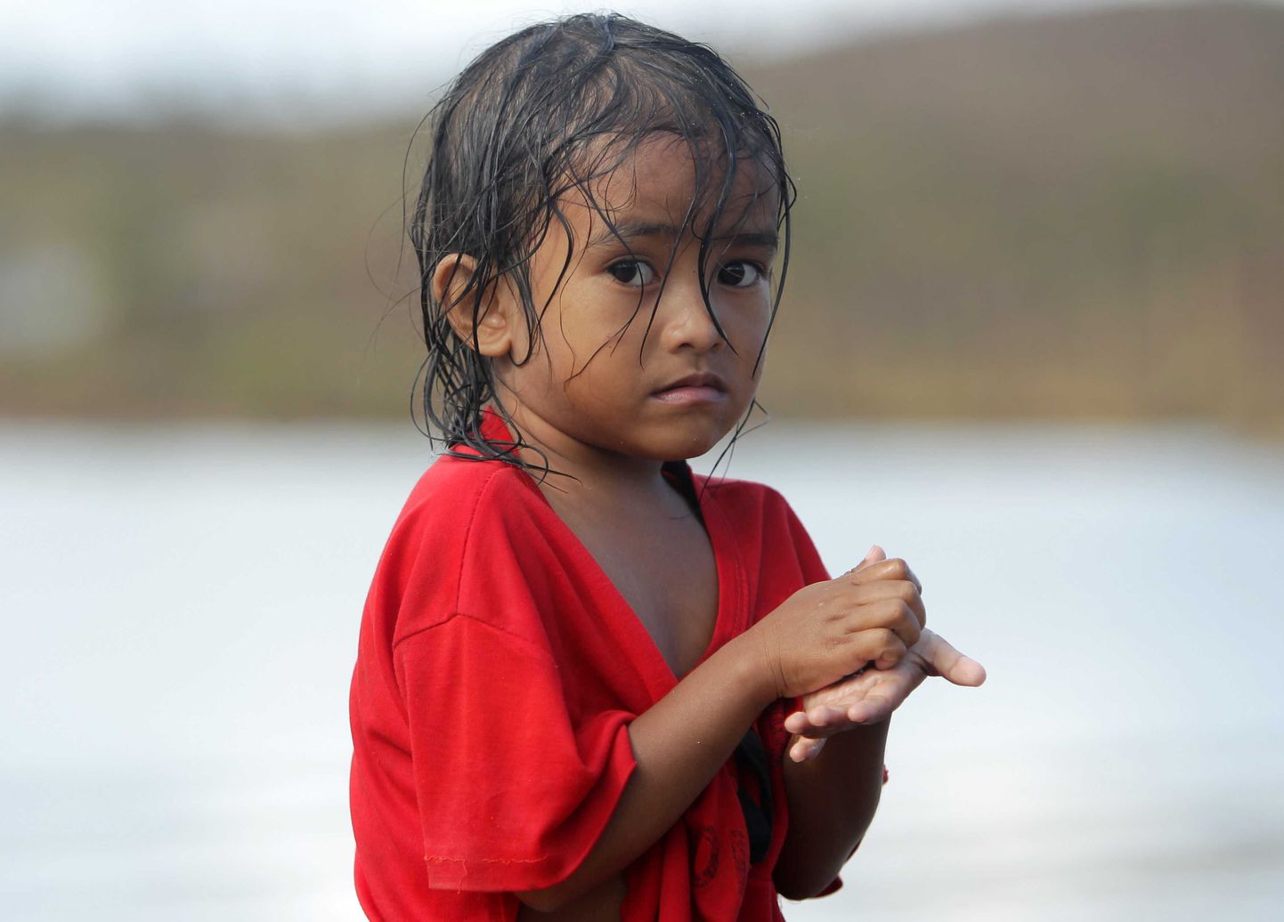 Taifuunile jalgu jäänud Marabuti linna laps.