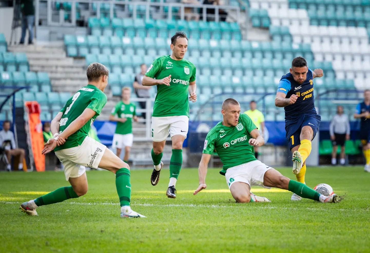 Hetk FC Flora ja NK Celje mängust 10. juulil Tallinnas.