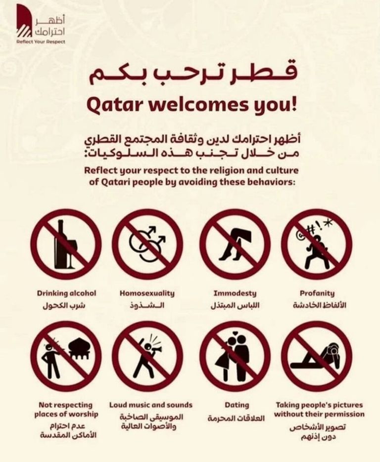 Правила поведения во время ЧМ-2022 в Катаре