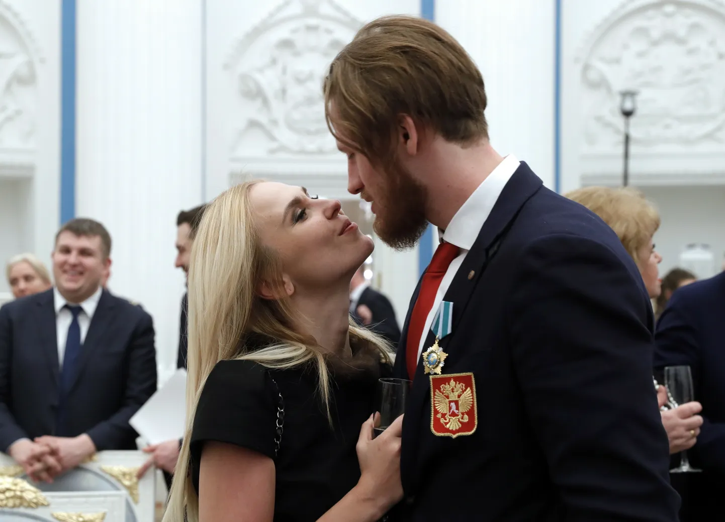 Пелагея с мужем.