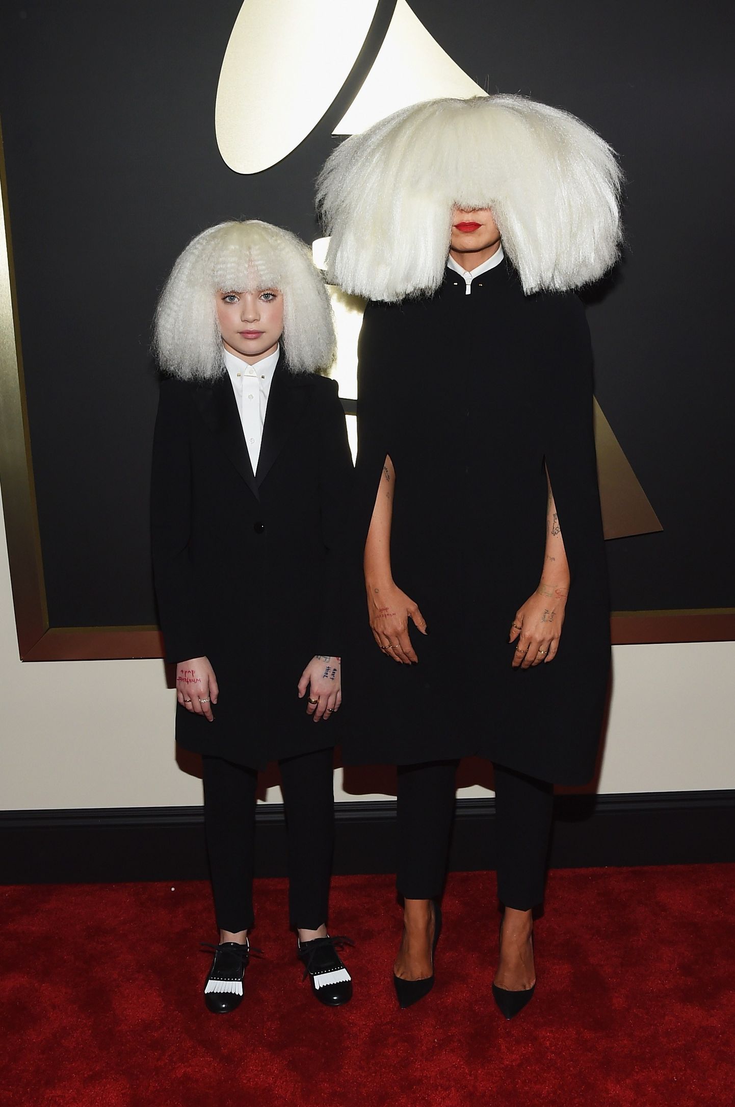 Maddie Ziegler ja Sia attend 57. Grammyde auhinnagalal 2015. aastal.