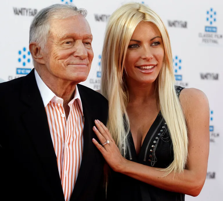 Hugh Hefner oma viimase abikaasa Crystaliga.