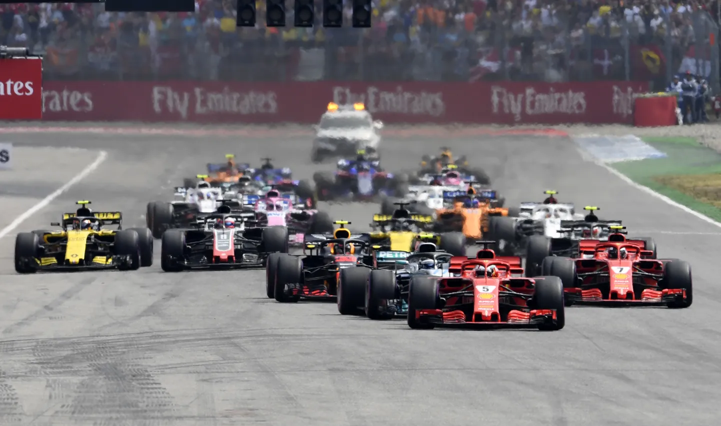 Sebastian Vettel Hockenheimi etapi stardis