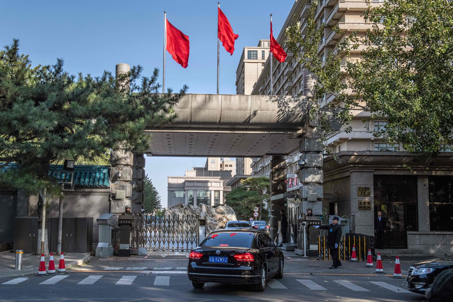 Jingxi hotell Pekingis, kus algas esmaspäeval neljapäevane Hiina valitseva Kommunistliku partei keskkomitee pleenum.