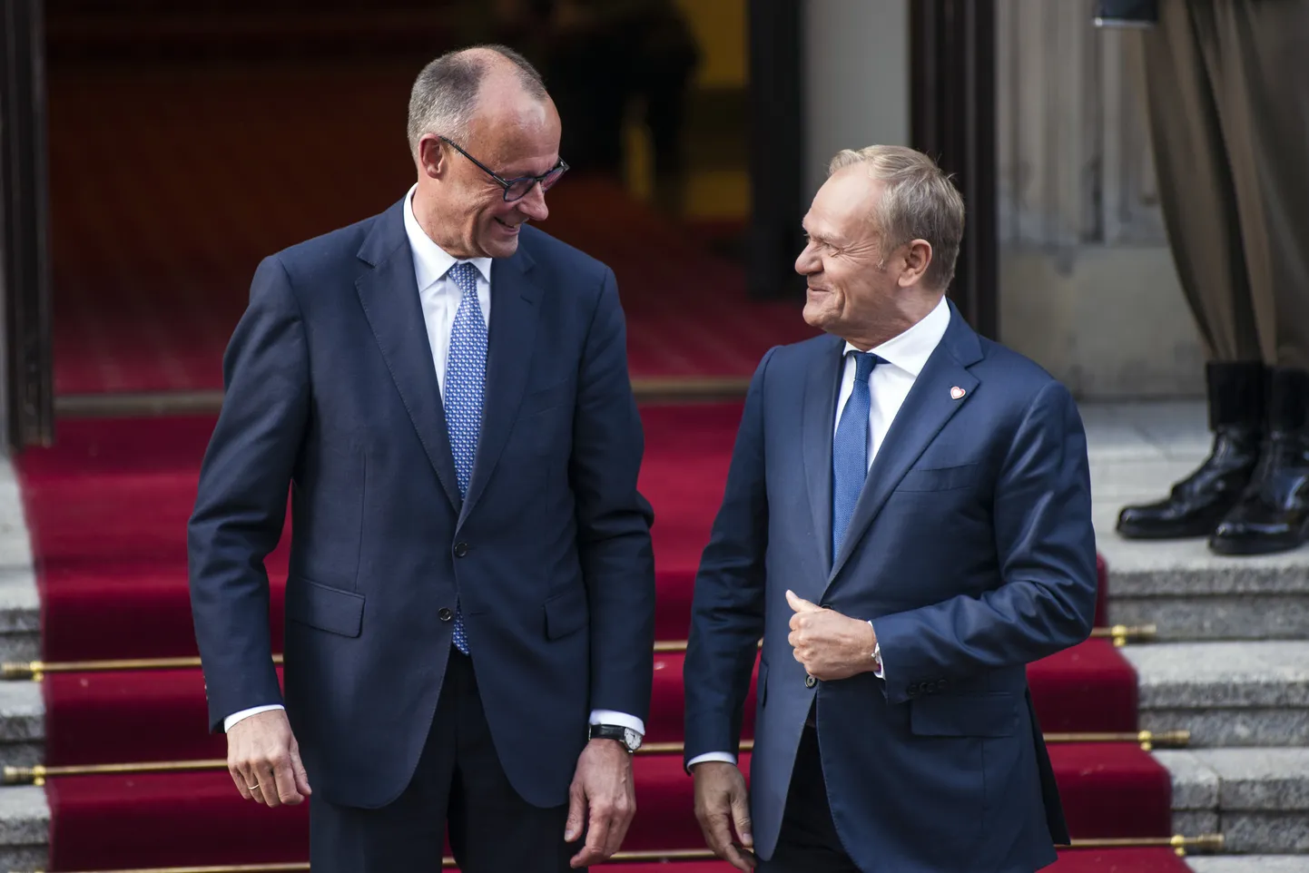 Friedrich Merz ja Donald Tusk Varssavis.