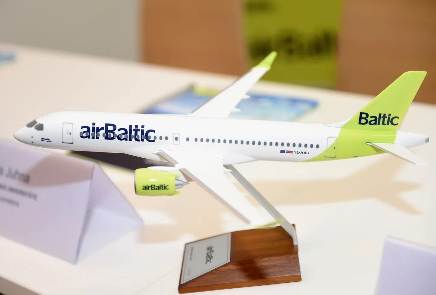 "airBaltic" lidmašīnas modelis.