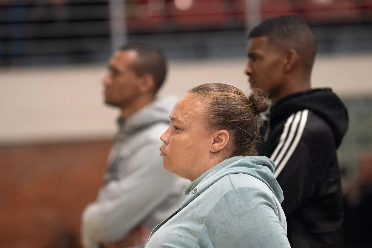 Raquel Smith, Jacquen Appollis ja Steveno van Rhyn momendil, kui kohtunik luges ette karistust.