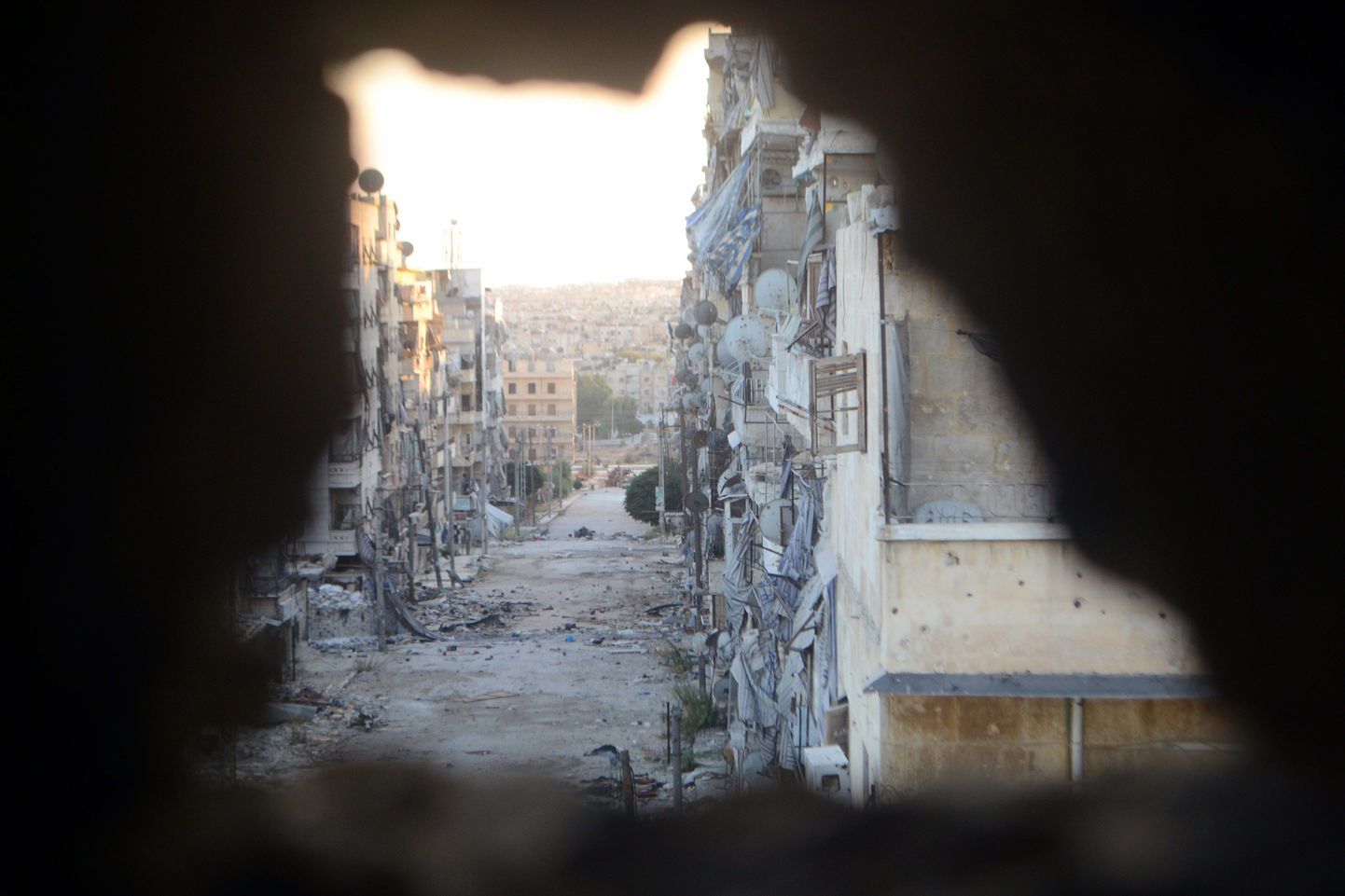 Süüria kodusõjas kannatada saanud Aleppo Salaheddine´i eeslinn