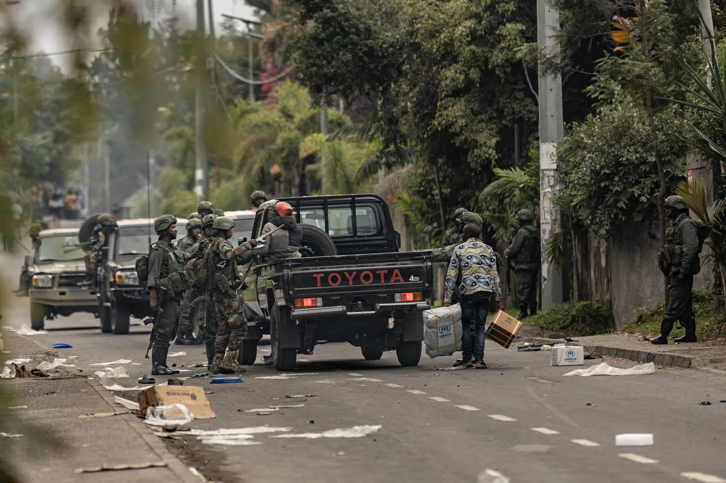Rwanda toetatud M23 mässulised Goma piirilinnas Kongo Demokraatliku Vabariigi idaosas. 29. jaanuar 2025.