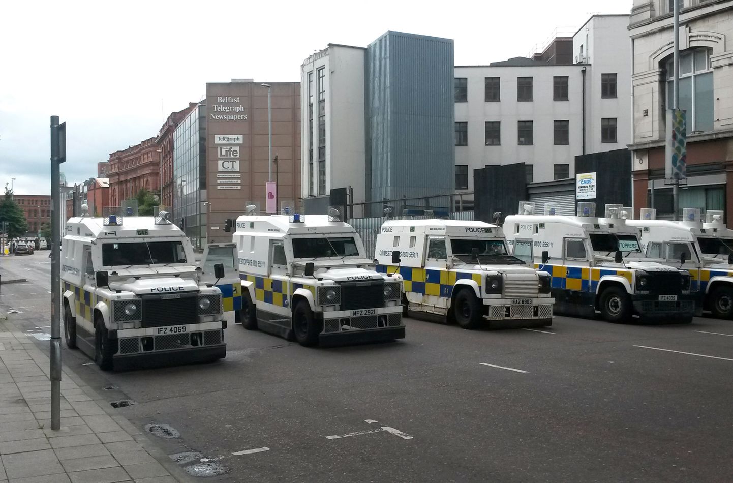Põhja-Iirimaal on ka politseiautod soomustatud.