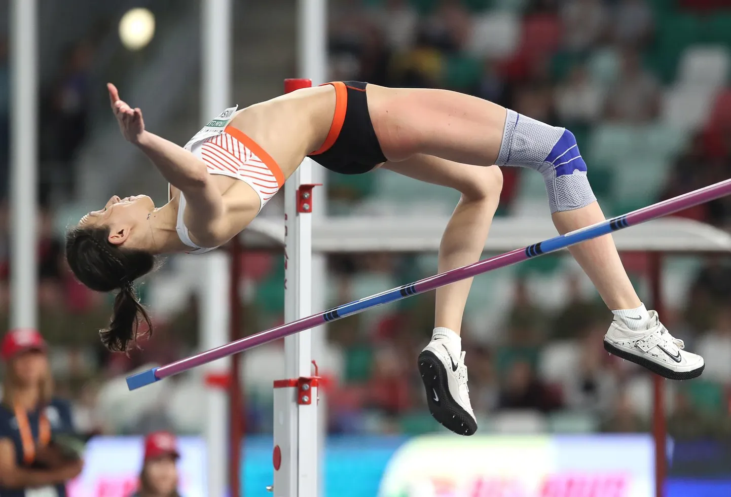 Venemaa kergejõustikujuhid ajavad lati samamoodi maha nagu sportlaste õiguste eest võitlev kõrgushüppaja Maria Lasitskene sel pildil.