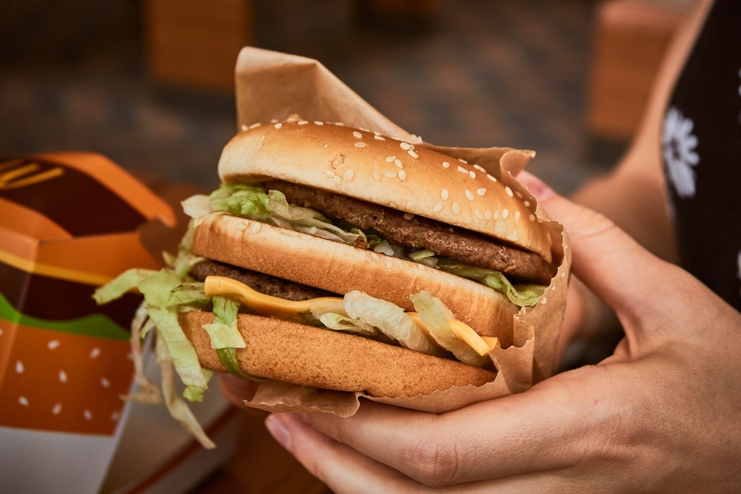 Big Mac'i hamburger.