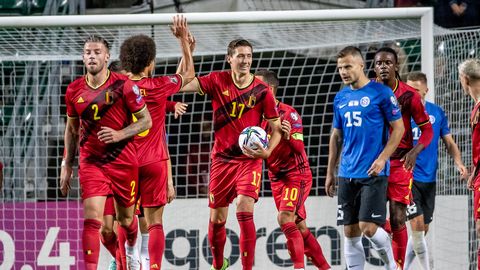 Отборочный турнир ЧМ-2022: сборная Эстонии крупно проиграла Бельгии