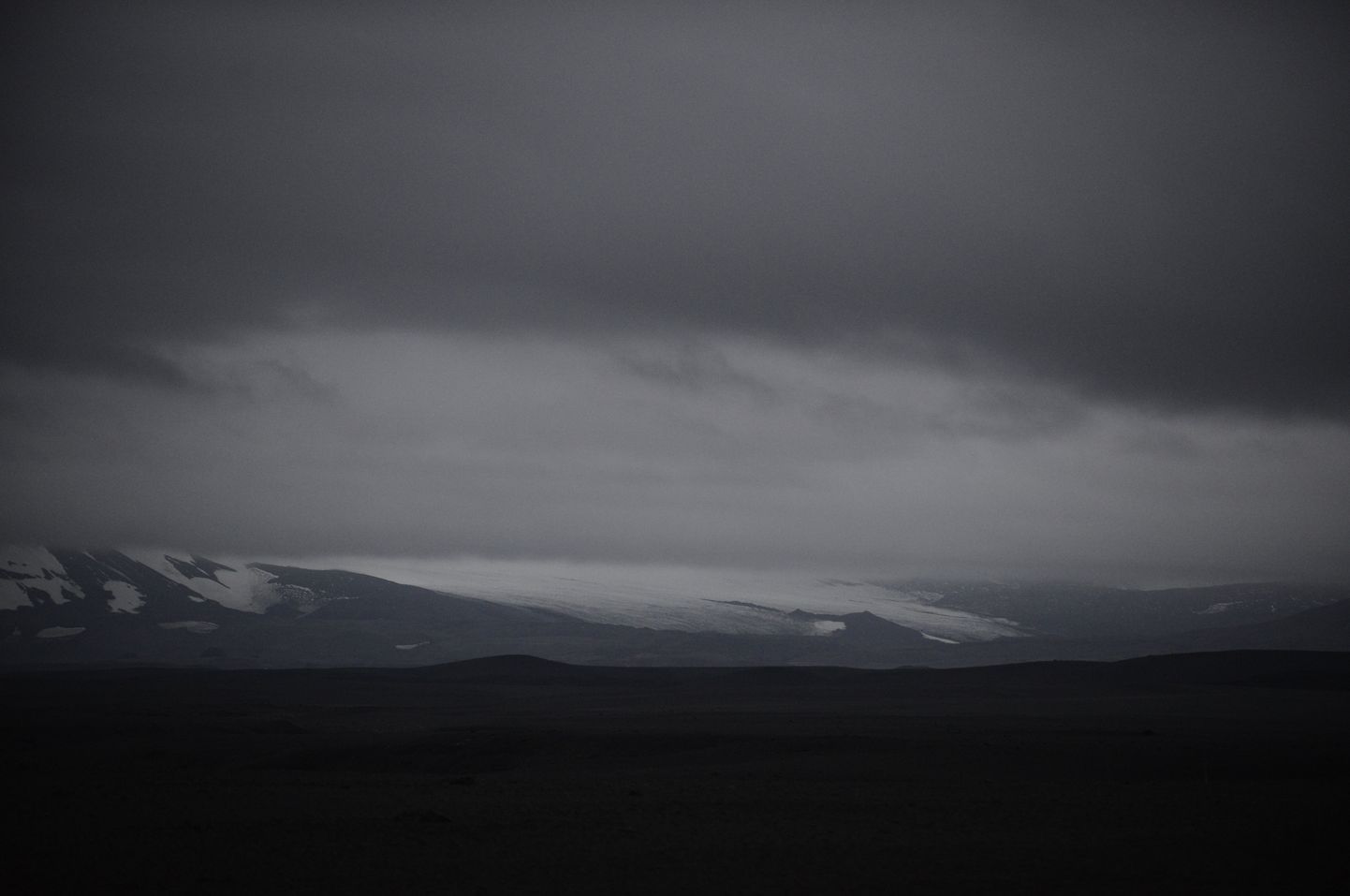 Vaade Vatnajokulli liustiku all asuvale Bárðarbunga vulkaanile.