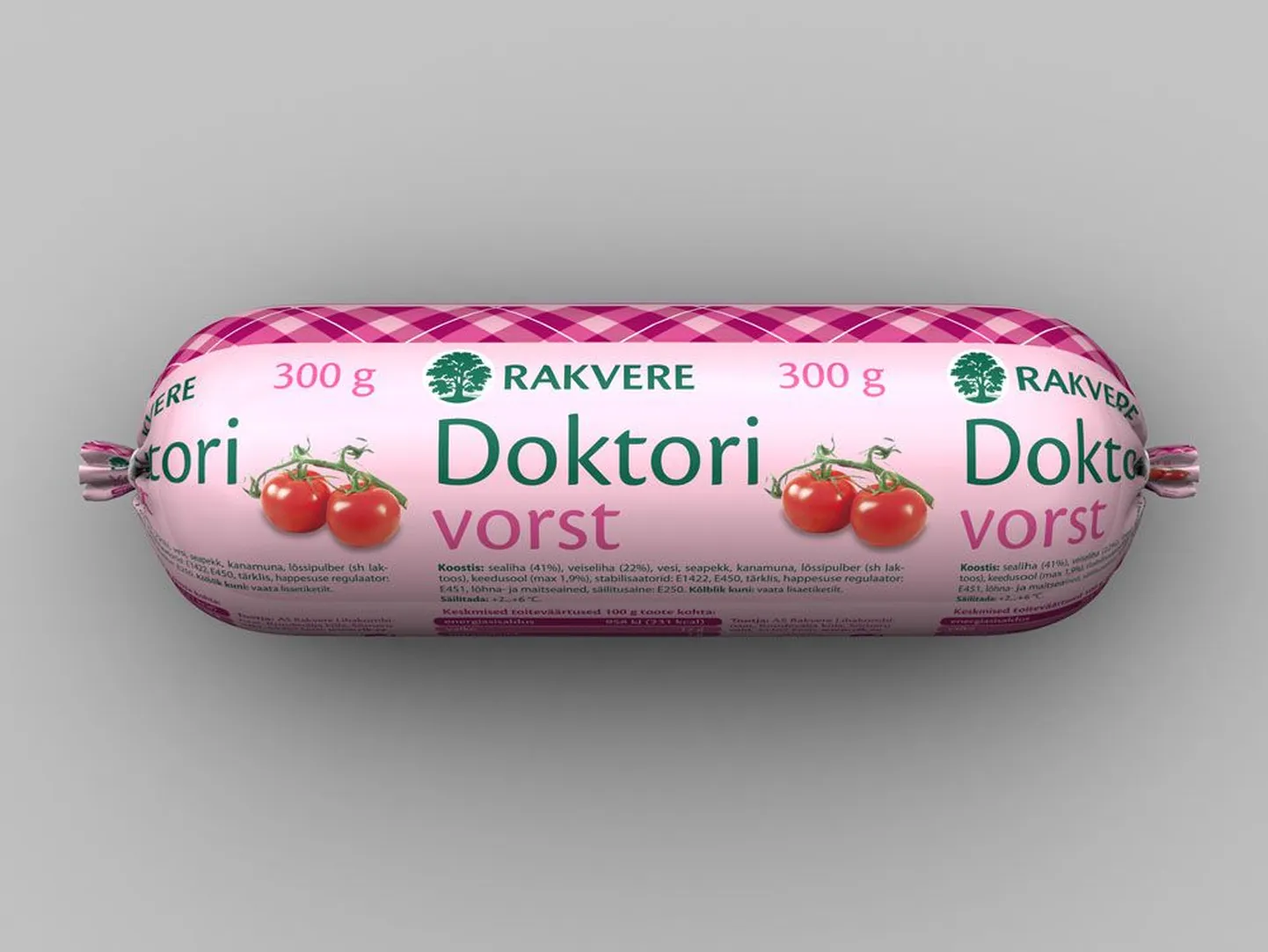 Rakvere Lihakombinaadi keeduvorsti uus pakend.