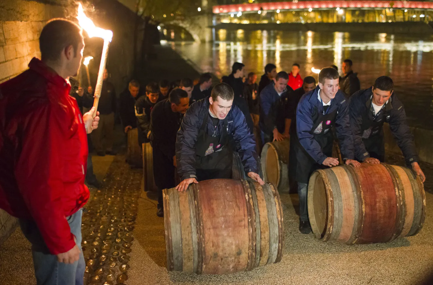 Veinitünnid Beaujolais Nouveau'ga.