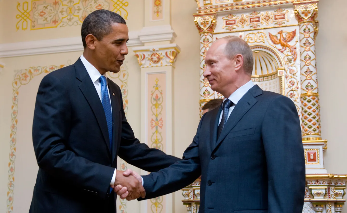 Барак Обама и Владимир Путин.