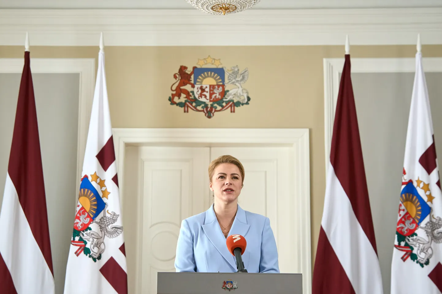 Премьер-министр Эвика Силиня.