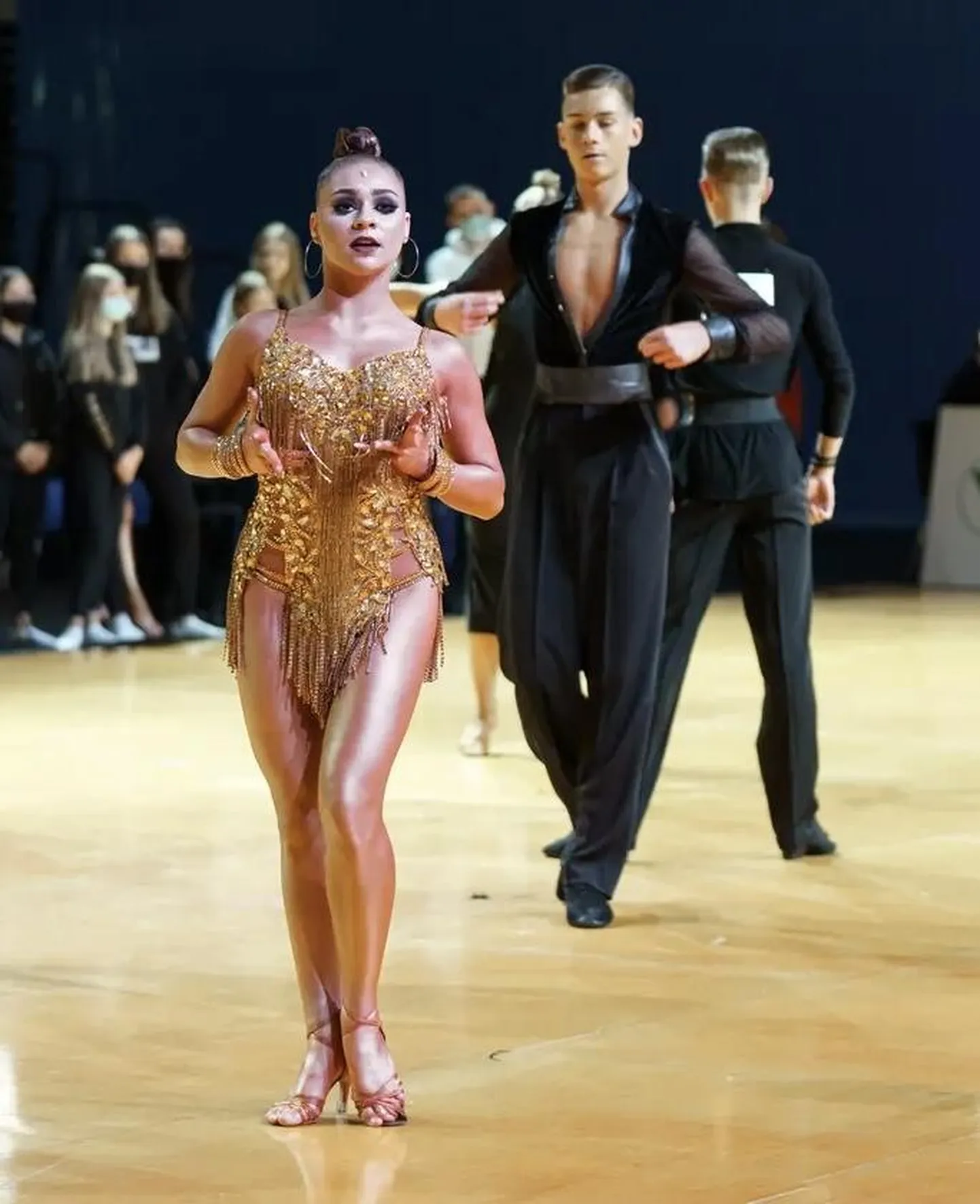 Nikita Kilevoi ja Viktorija Bumane triumfeerisid Ladina-Ameerika tantsudes.