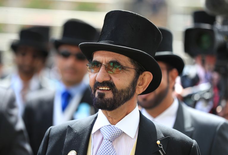 Dubai šeik Mohammed bin Rashid Al Maktoum 21. juunil 2019 Briti Ascoti võiduajamistel
