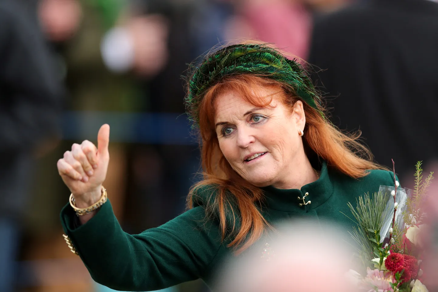Sarah Ferguson 2023. jõuludel Sandrighamis.