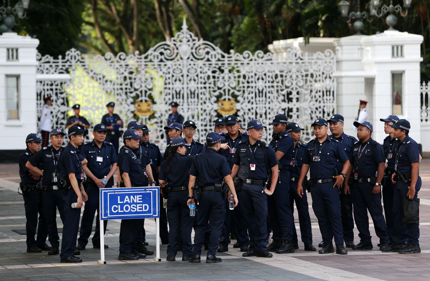 Politseinikud Singapuris.