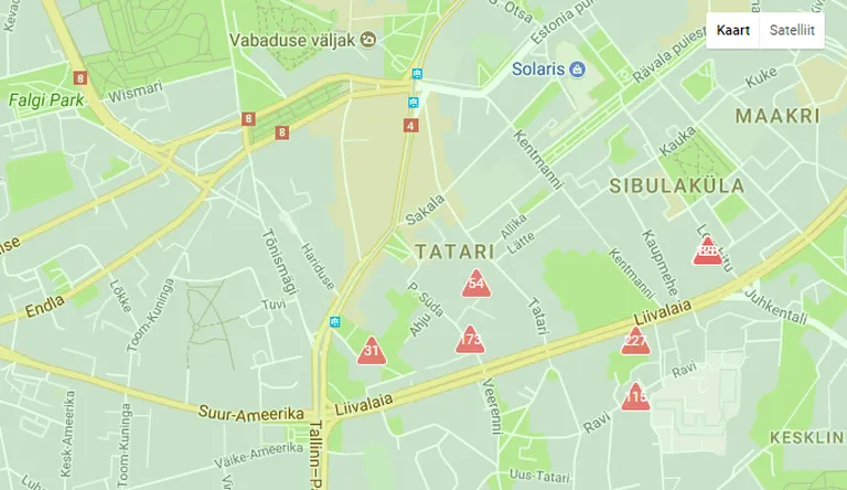 Liivalaia tänaval ei tööta foorid elektrikatkestuse tõttu.
