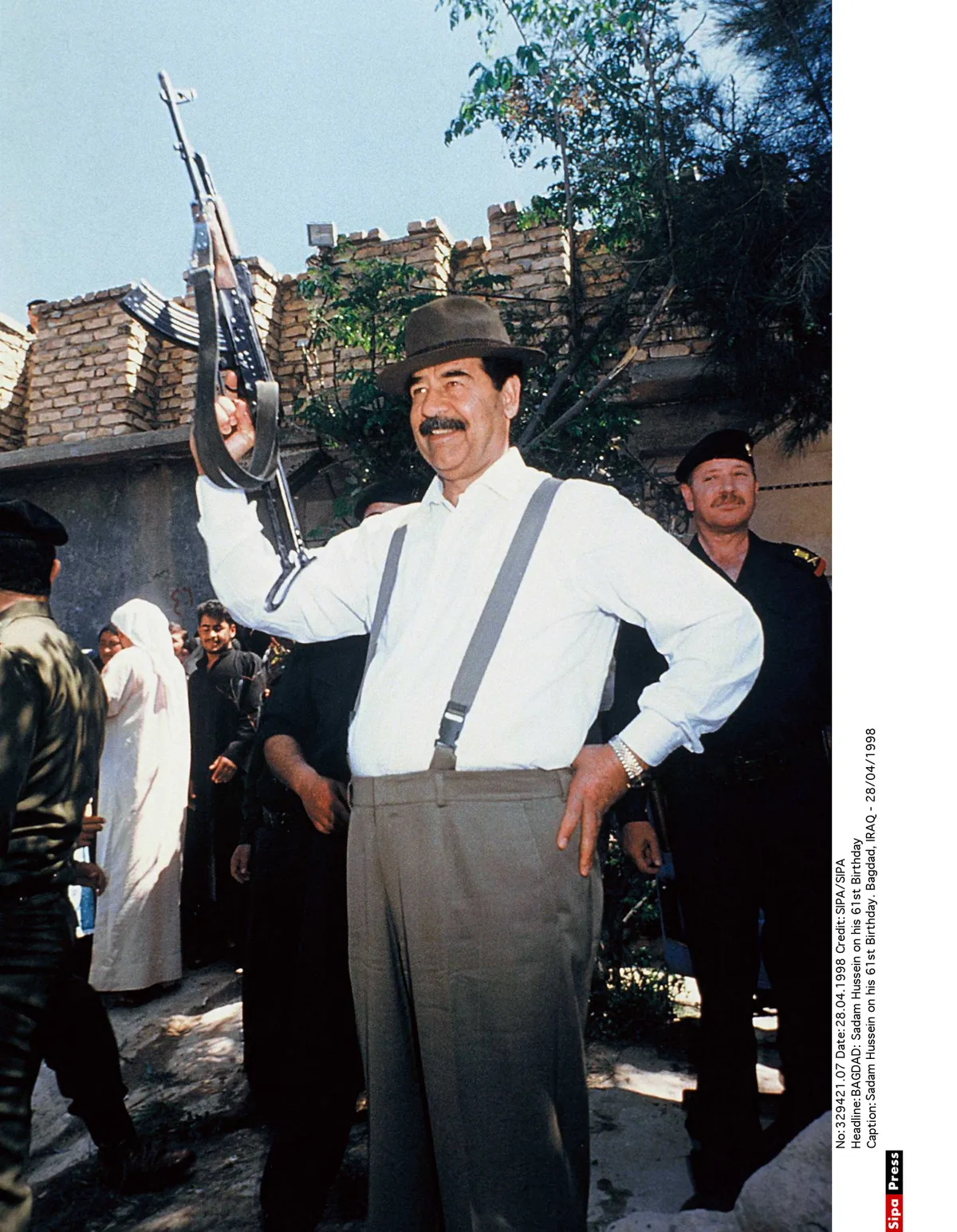 Saddam Hussein 61-aastasena 1998. aastal