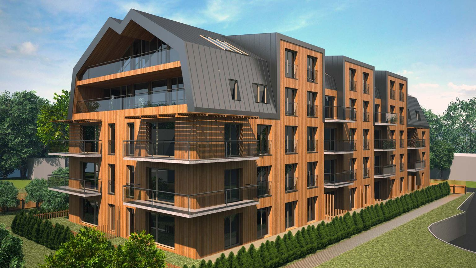 AS Merko Ehitus on käivitanud Tallinnas Kalamaja linnaosas asuva Jahu tn 1A   viiekorruselise kortermaja arenduse.