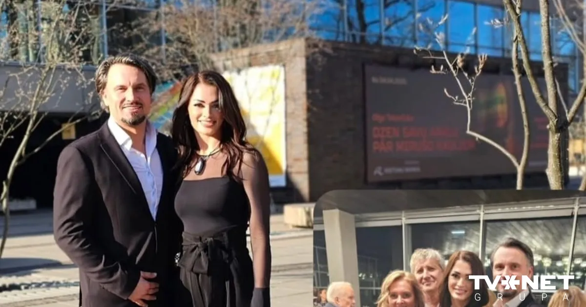 Andris Bulis & Karina Gleitner at Theater Premiere