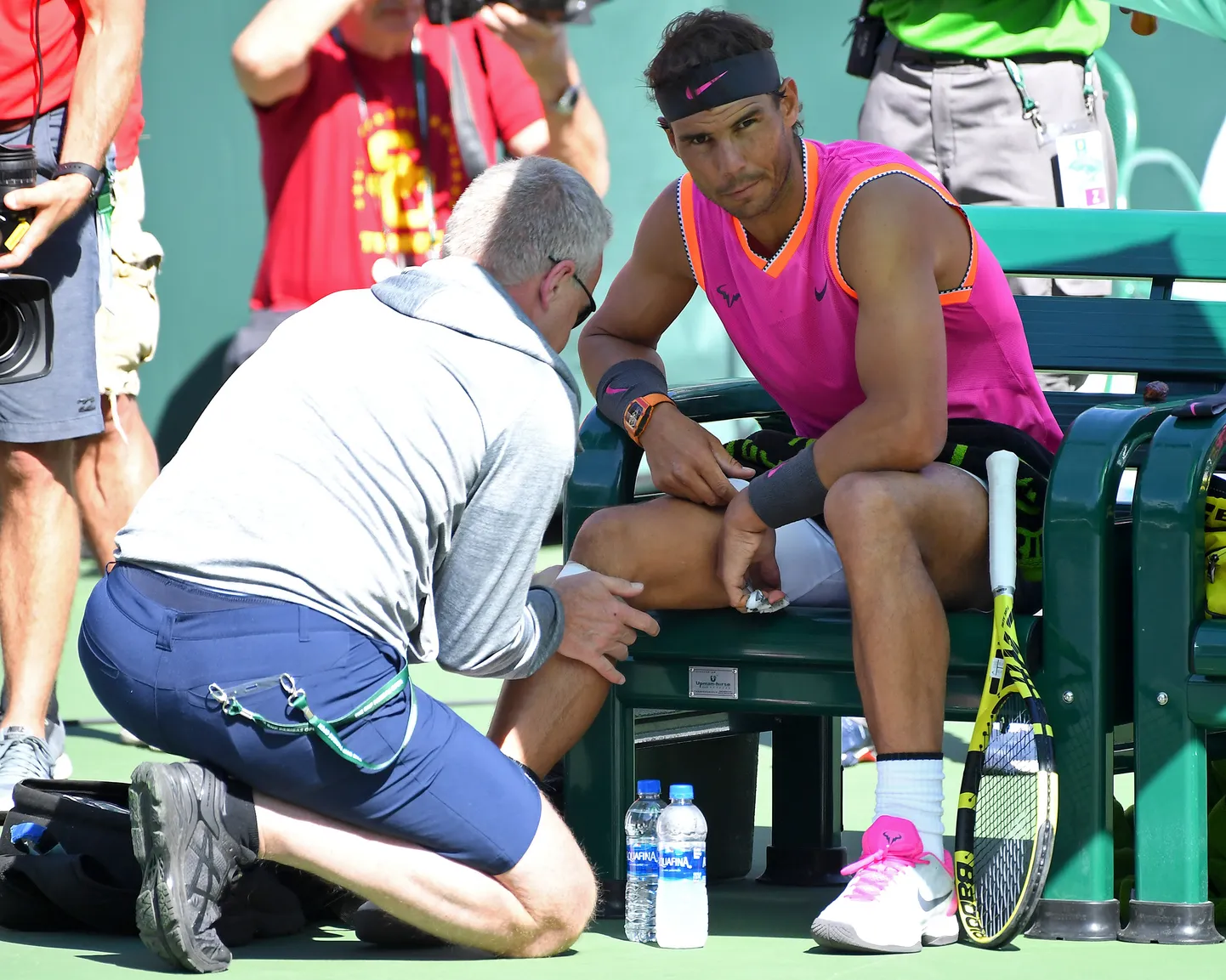 Rafael Nadal ei saa põlvevigastuse tõttu Indian Wellsi poolfinaali mängida.