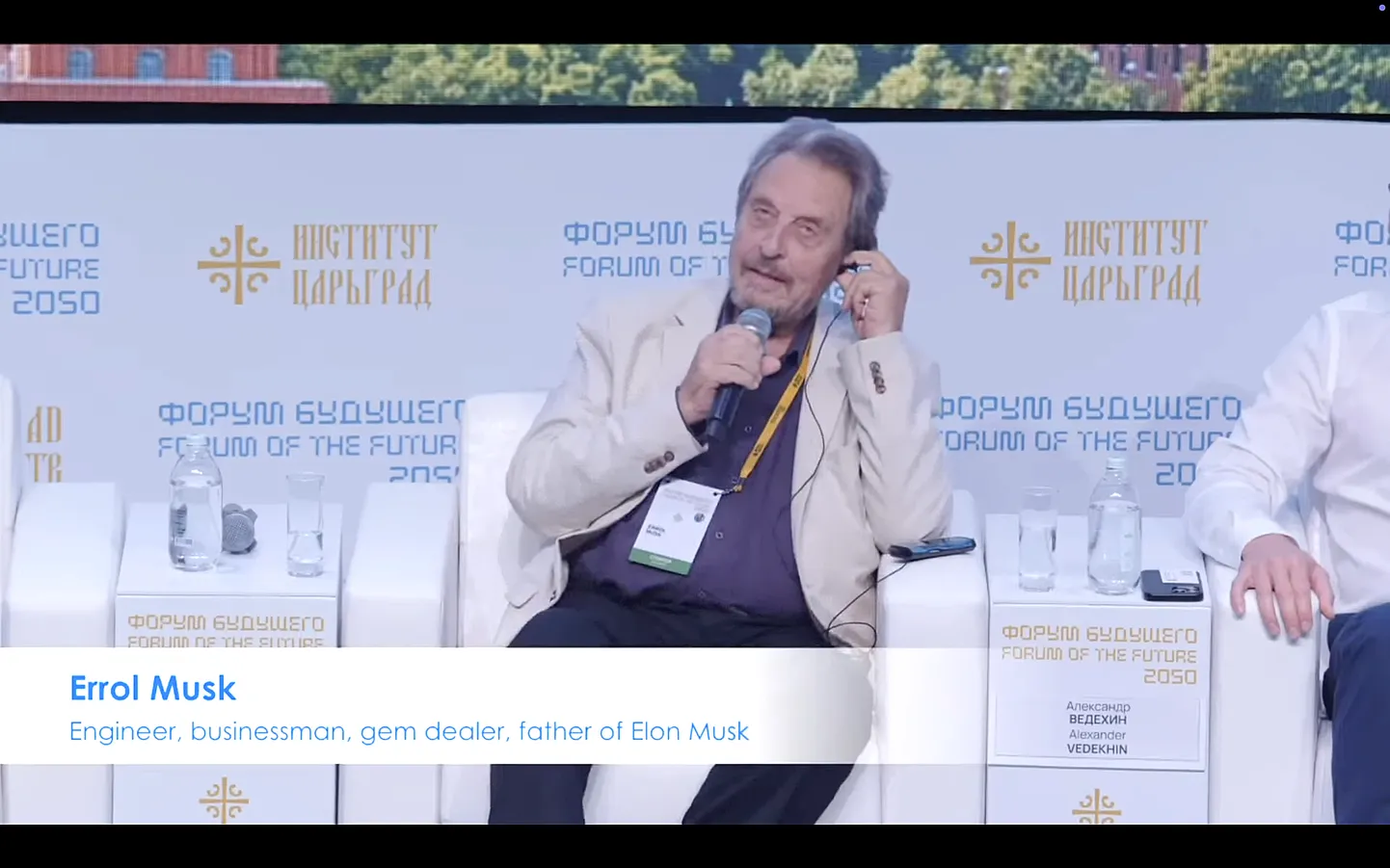 Elon Muski isa, 79-aastane Errol Musk osales Moskvas Tuleviku Foorumil 2050.