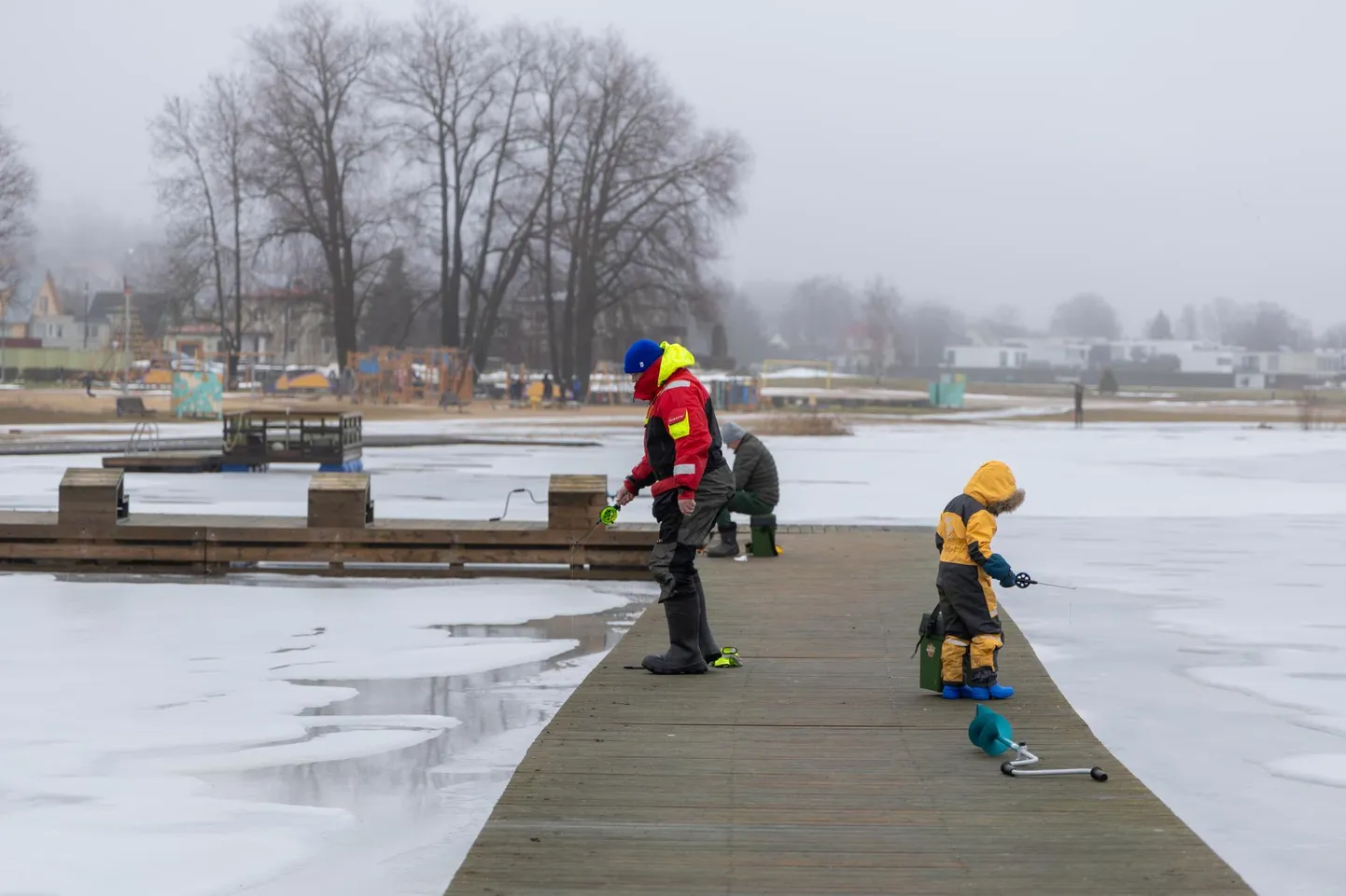 Nii püütakse praegu Viljandi järvest kala.
