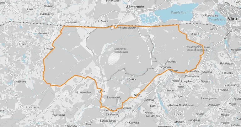 Kaitseministeeriumi avaldatud Nursipalu harjutusväljaku laiendamise plaan.
