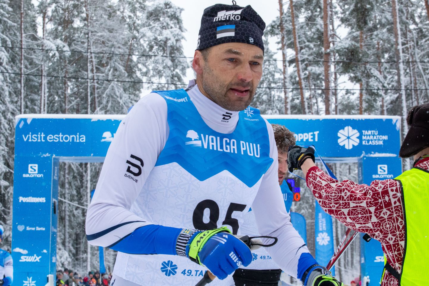 Andrus Veerpalu 2023. aasta Tartu maratonil.