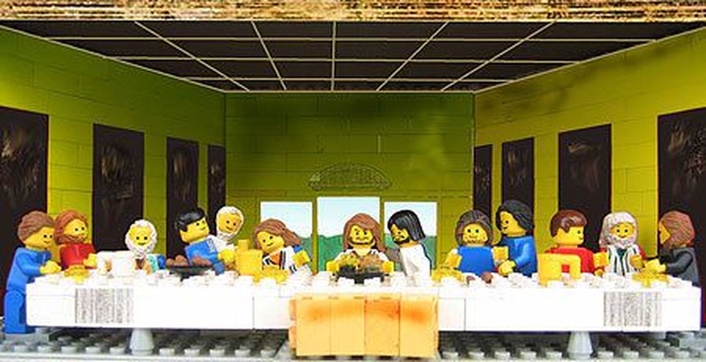Lego klotsidest «Püha õhtusöömaaeg»