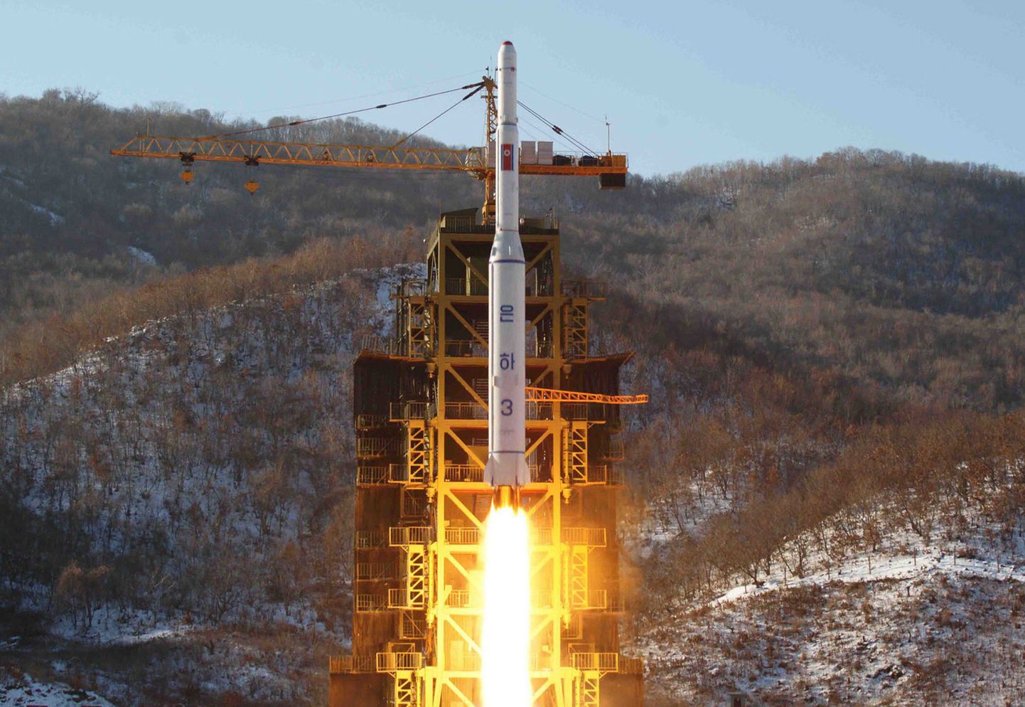 Unha-3 start Põhja-Koreas 12. detsembril.