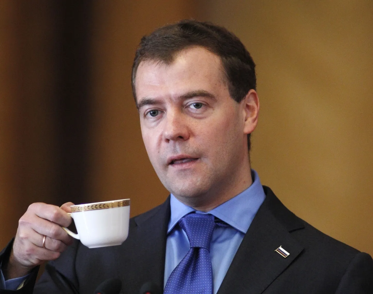 Dmitri Medvedev täna Tarass Ševtšenko ülikoolis Kiievis.