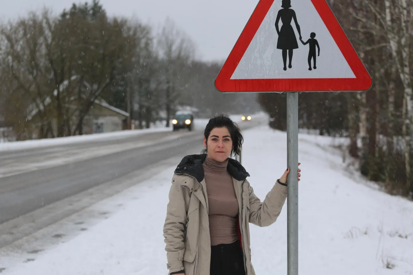 Katrin Tamberg-Tolk loodab, et transpordiamet teeb Nursi külas liikluskorralduse kohalikele turvalisemaks.