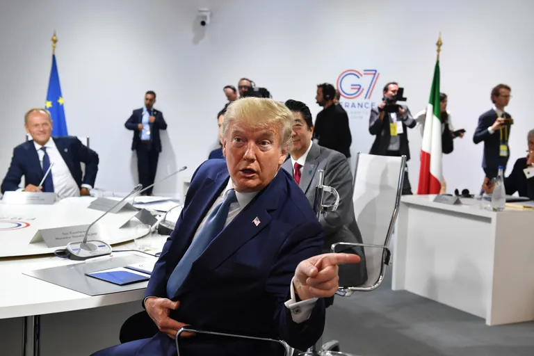 Donald Trump G7 tippkohtumisel.