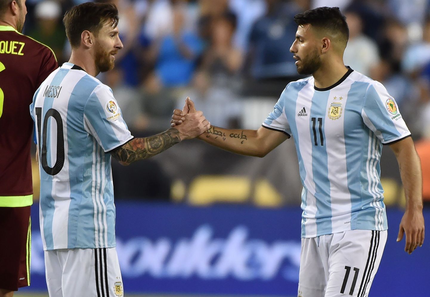 Lionel Messi ja Sergio Agüero