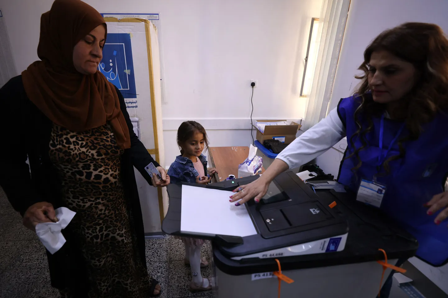 Vaade Sulaimaniyah' valimisjaoskonda Iraagi autonoomses Kurdistanis.