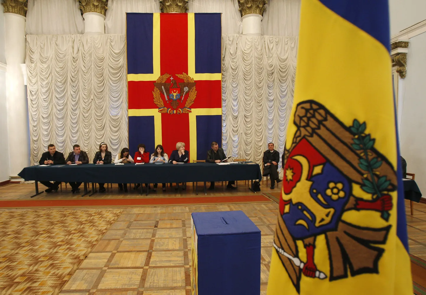Valimisjaoskond Moldova pealinnas Chisinaus