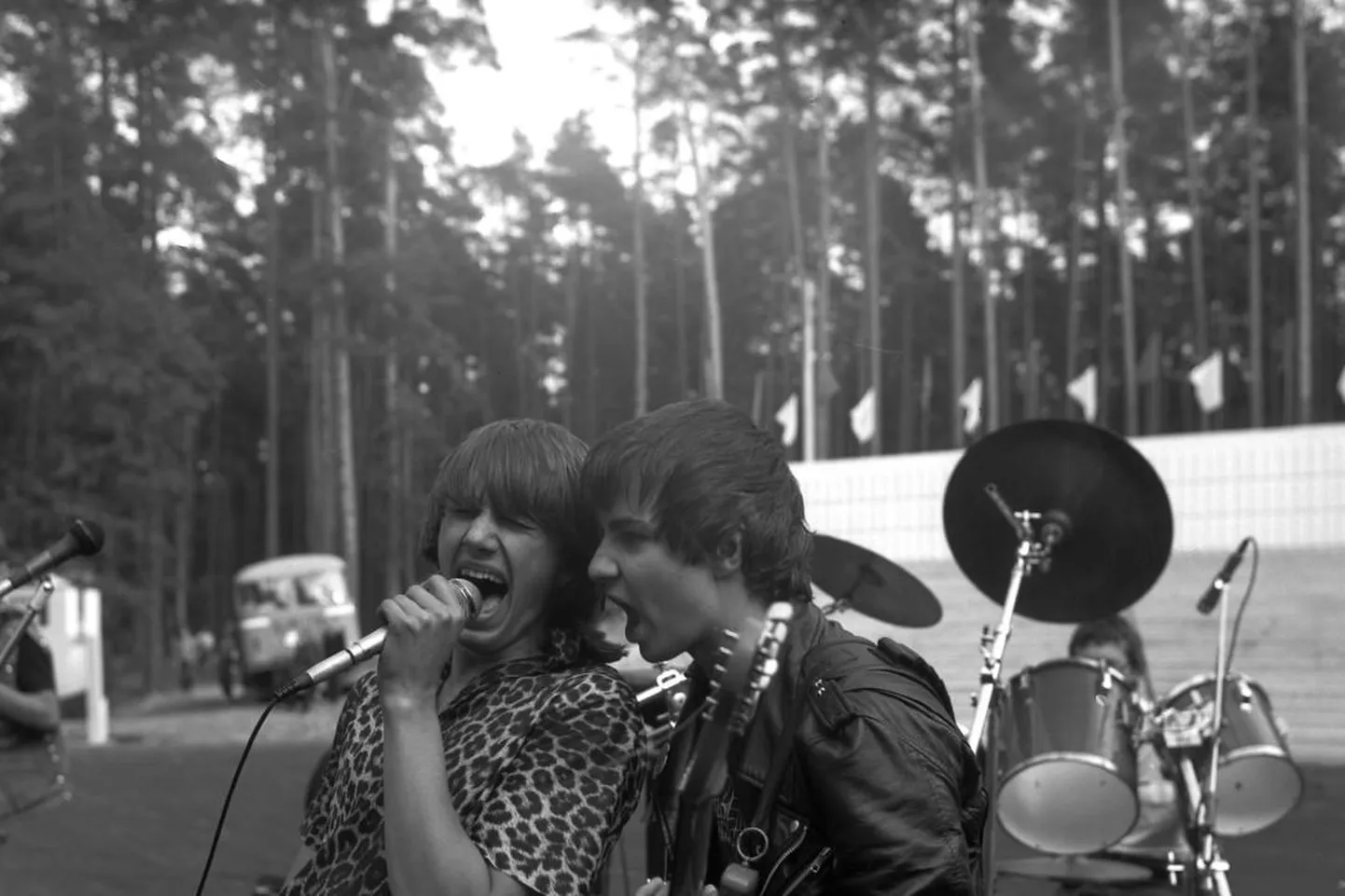 Ansambel Golem 1984. aastal Võru rokifestivalil.