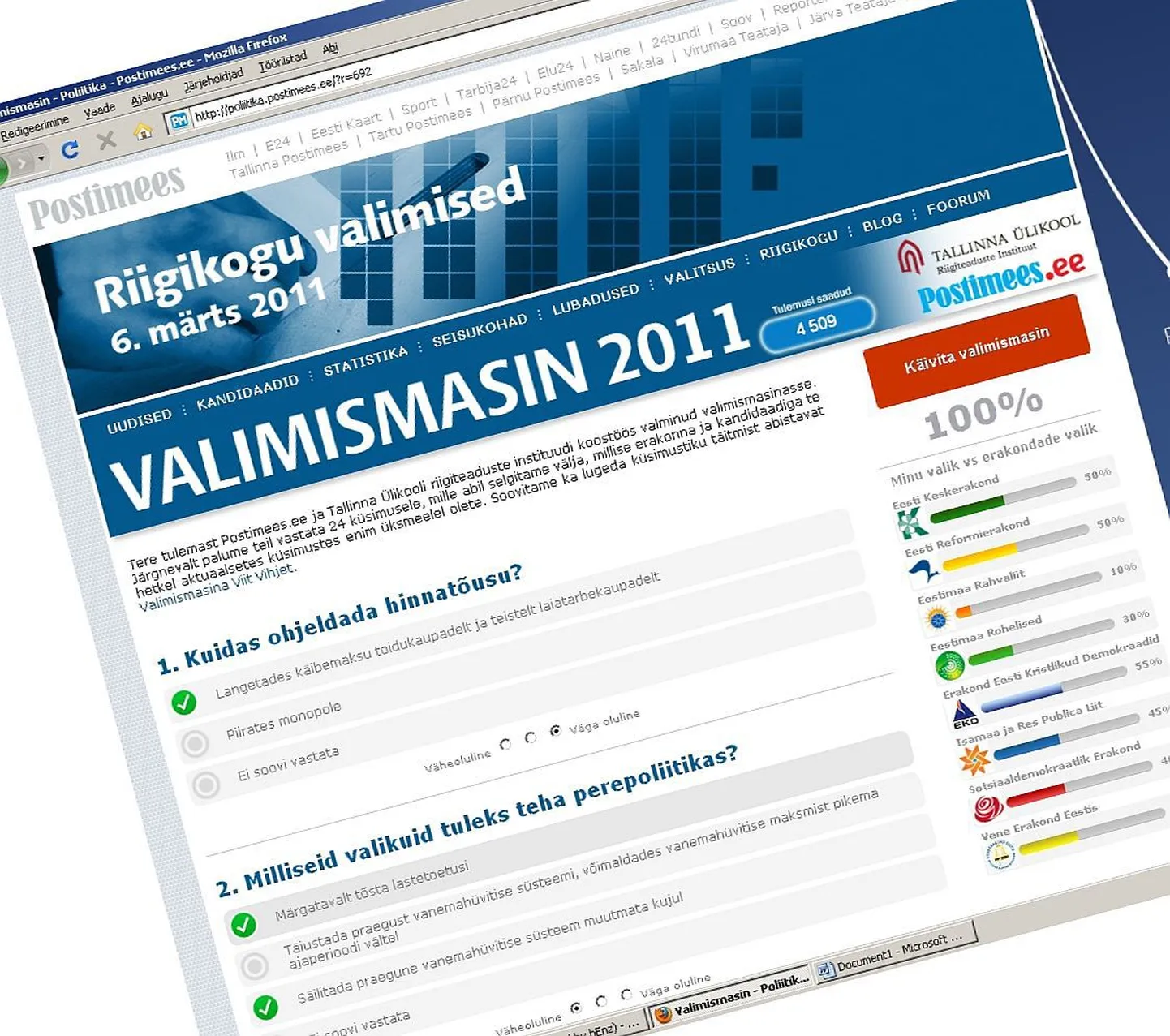 Valimismasin 2011.