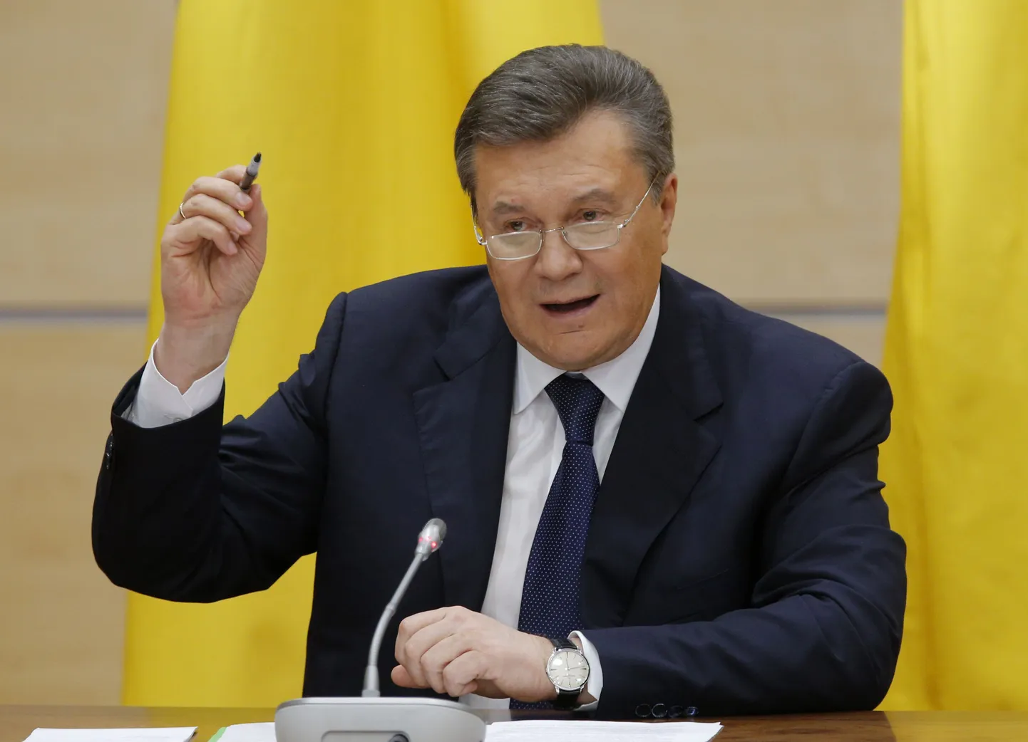 Ukraina tagandatud president Viktor Janukovõtš Doni-äärses Rostovis 28. veebruaril.