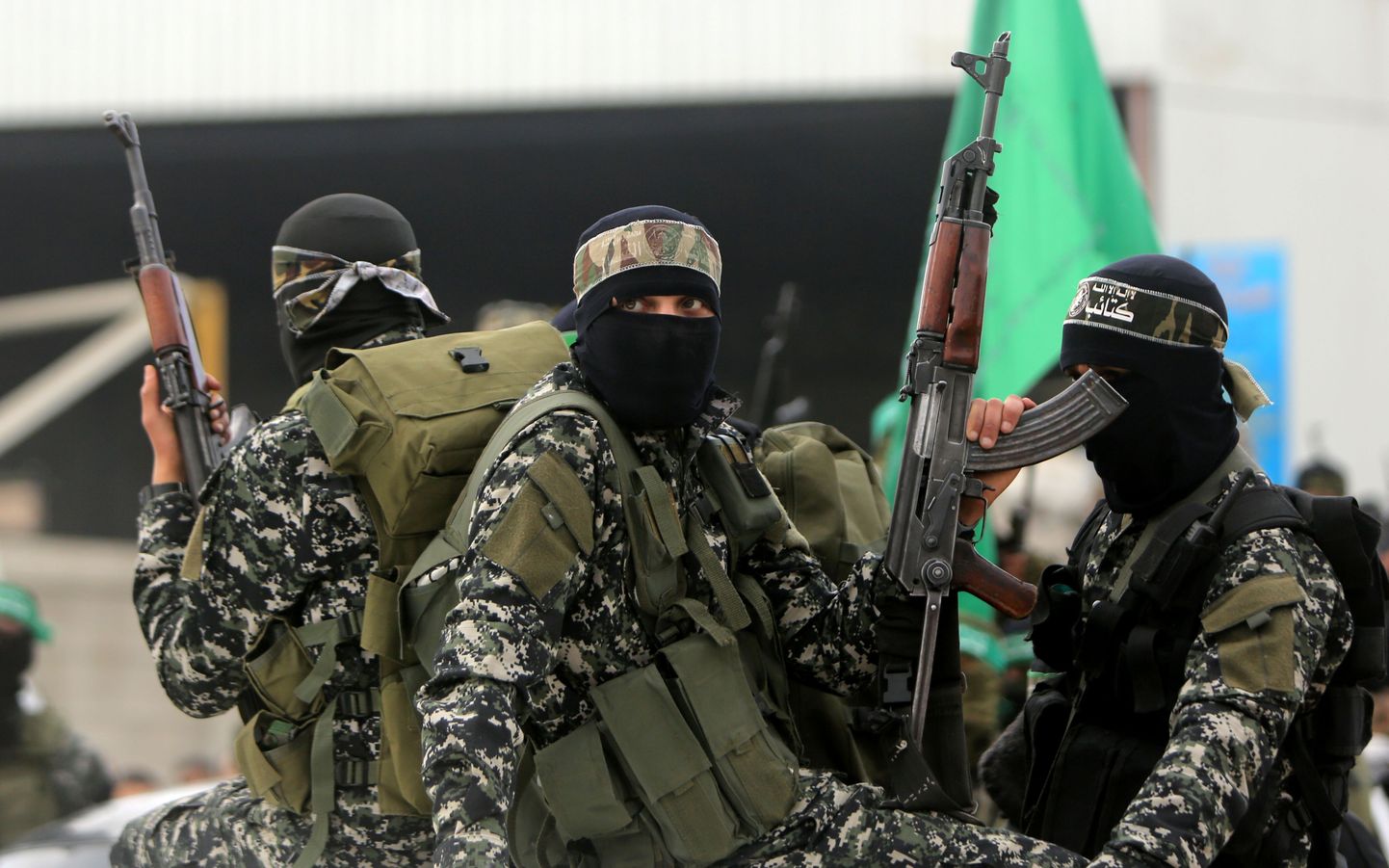 Hamasi võitlejad Gazas.