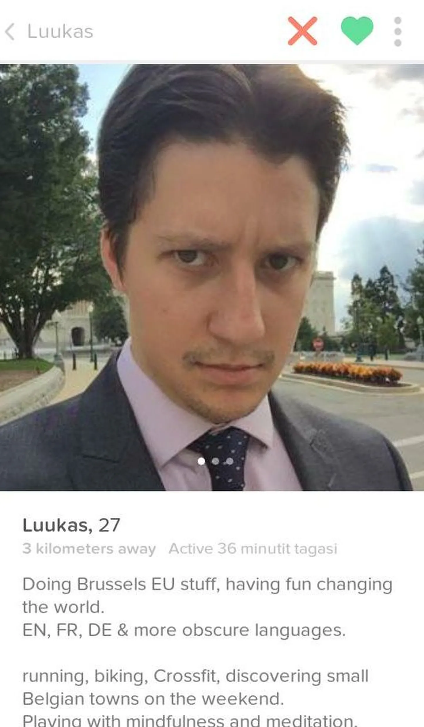 Luukas Ilves kohtinguäpis Tinder